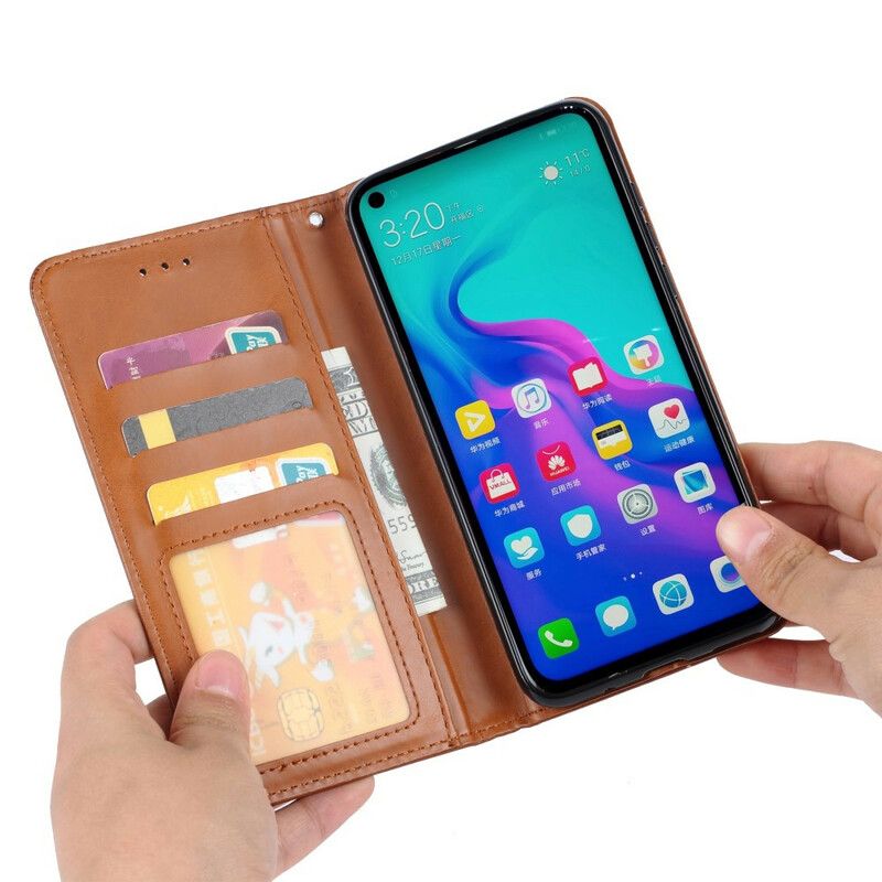 Beskyttelse Deksel Til Huawei P Smart Z / Honor 9X Folio Deksel Faux Leather Card Holder