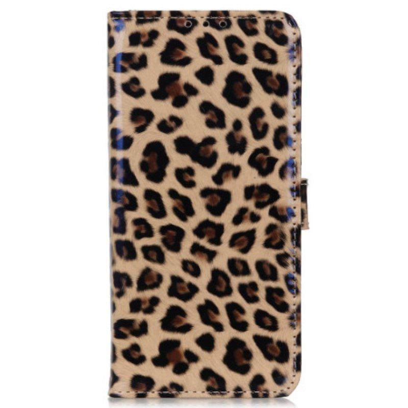 Folio Deksel Til Xiaomi Redmi Note 12 4G Leopardhudeffekt