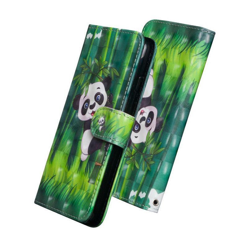 Folio Deksel Til Honor 20 Lite / 20e Panda Og Bambus