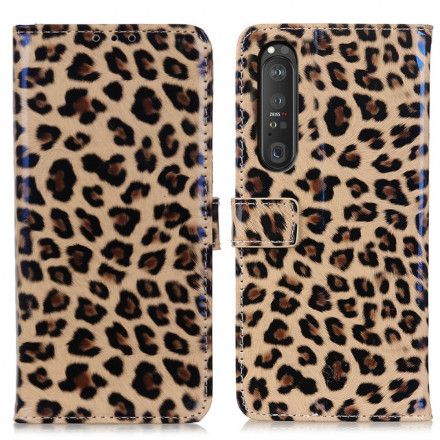 Folio Deksel Til Sony Xperia 1 III Leopard