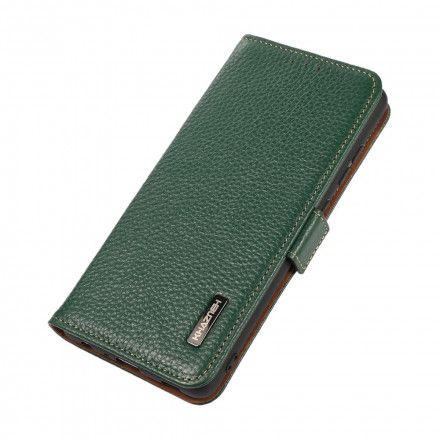 Folio Deksel Til Sony Xperia 1 III Litchi Leather Khazneh Rfid