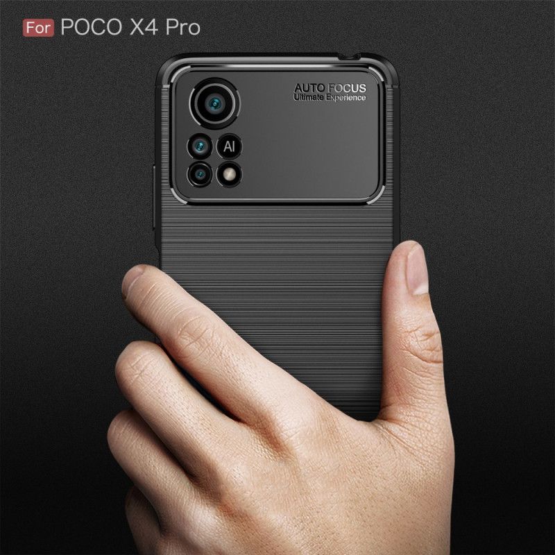 Deksel Til Poco X4 Pro 5G Børstet Karbonfiber