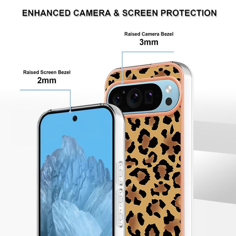 Deksel Google Pixel 9 Leopardtrykk