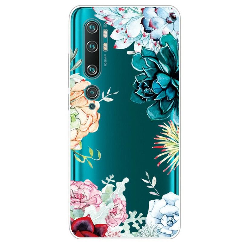 Deksel Til Xiaomi Mi Note 10 / 10 Pro Sømløse Akvarellblomster