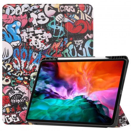 Beskyttelse Deksel Til iPad Pro 12.9" (2021) (2020) (2018) Graffiti Pennholder