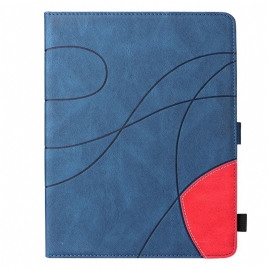 Folio Deksel Til iPad Pro 12.9" (2021) (2020) (2018) Tofarget Design