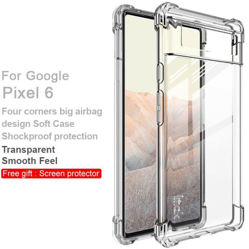 Deksel Til Google Pixel 6 Transparent Med Imak-skjermfilm