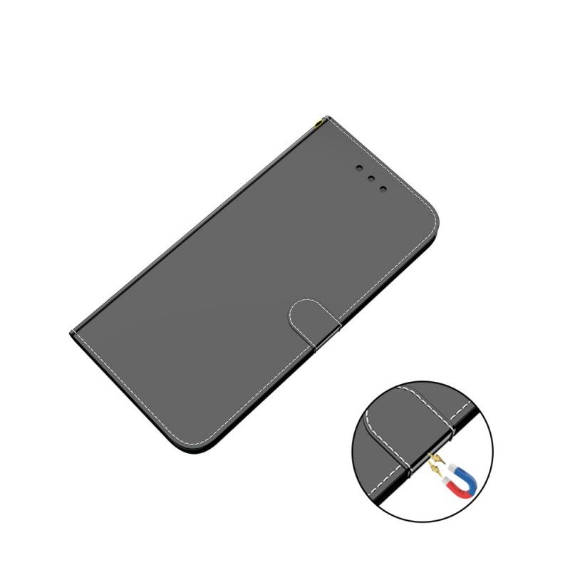 Folio Deksel Til Google Pixel 6 Faux Leather Cover Speil