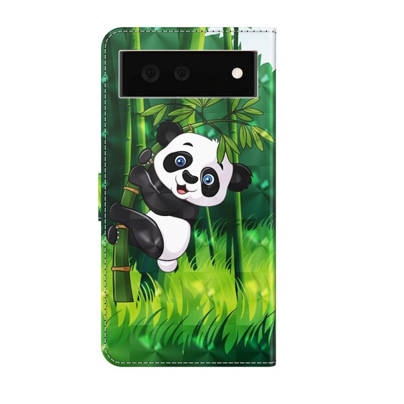 Folio Deksel Til Google Pixel 6 Panda Og Bambus