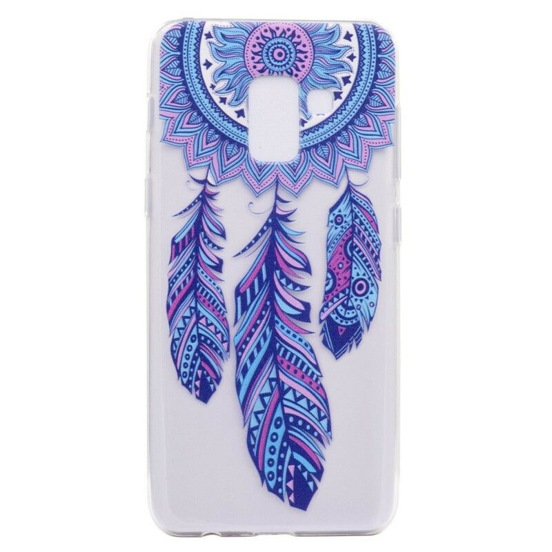 Deksel Til Samsung Galaxy J6 Blue Feathers Dream Catcher