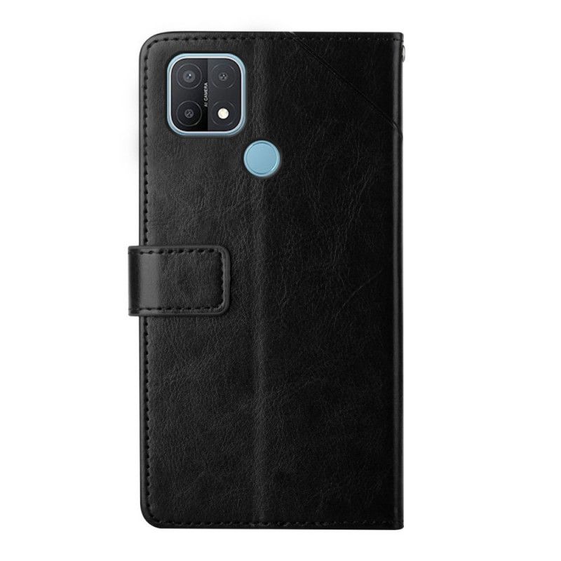 Folio Deksel Til Oppo A15 Y Design Geo Leather Style