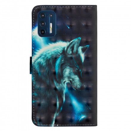 Folio Deksel Til Moto G9 Plus Majestic Wolf