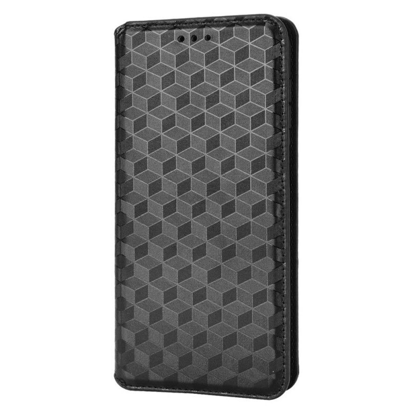 Beskyttelse Deksel Til Samsung Galaxy M23 5G Folio Deksel 3d Cube Leather Effect