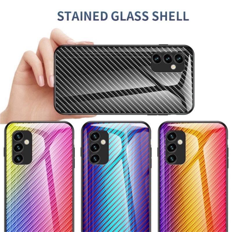 Deksel Til Samsung Galaxy M23 5G Karbonfiberherdet Glass