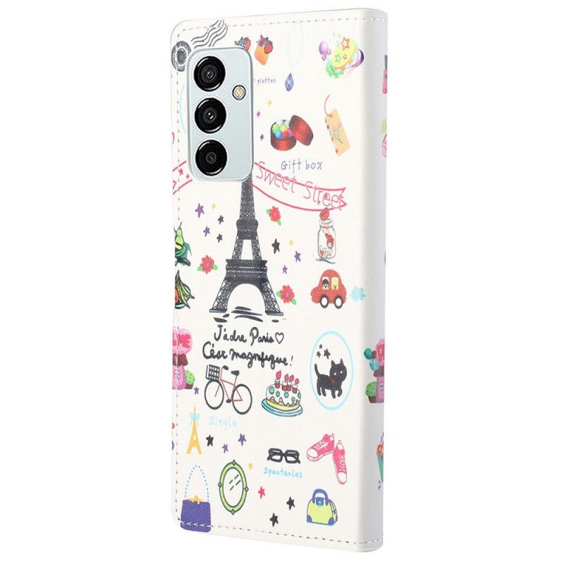 Folio Deksel Til Samsung Galaxy M23 5G Jeg Elsker Paris