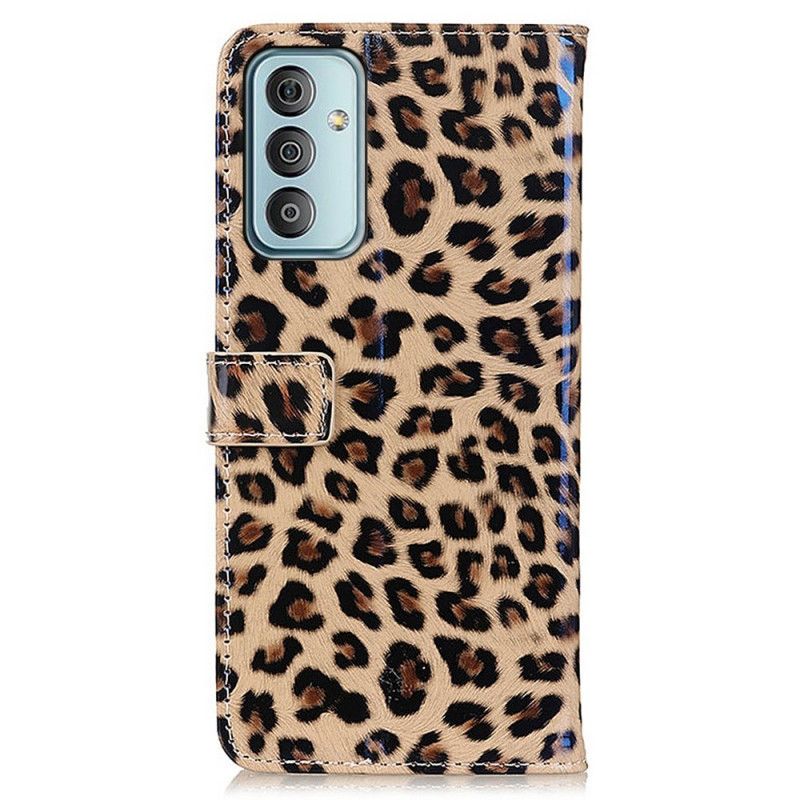 Folio Deksel Til Samsung Galaxy M23 5G Leopardhudeffekt