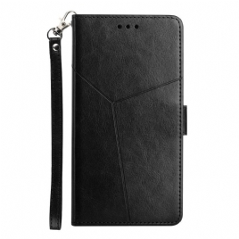 Folio Deksel Til Samsung Galaxy M23 5G Style Leather Y Design