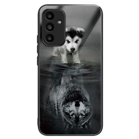 Deksel Samsung Galaxy A15 Puppy Dream Herdet Glass