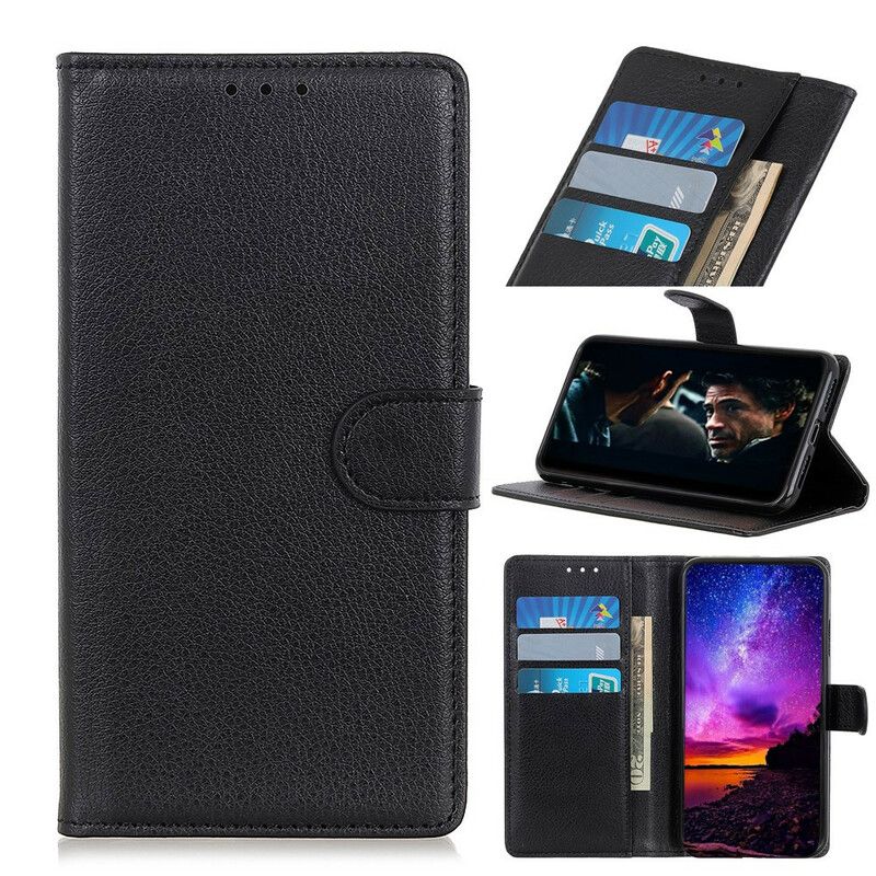 Folio Deksel Til Samsung Galaxy S10 Lite Faux Leather Litchi