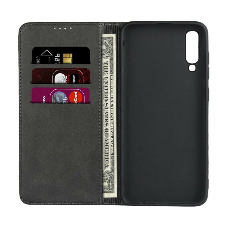 Beskyttelse Deksel Til Samsung Galaxy A70 Folio Deksel Sobriety Leather Style