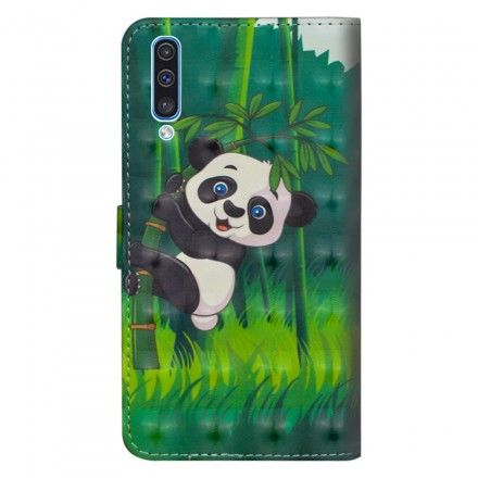 Lærdeksel Til Samsung Galaxy A70 Panda Og Bambus