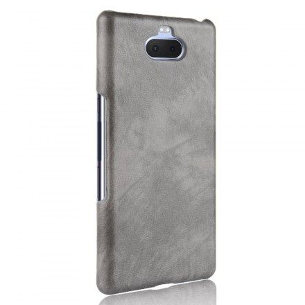 Deksel Til Sony Xperia 10 Plus Performance Litchi Leather Effect