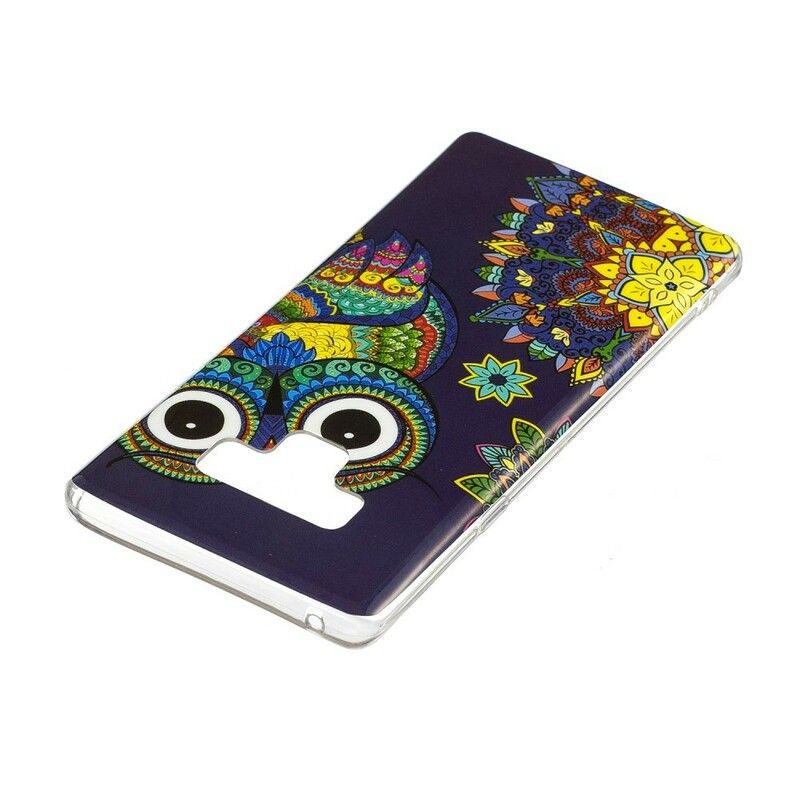 Deksel Til Samsung Galaxy Note 9 Fluorescerende Ugle Mandala