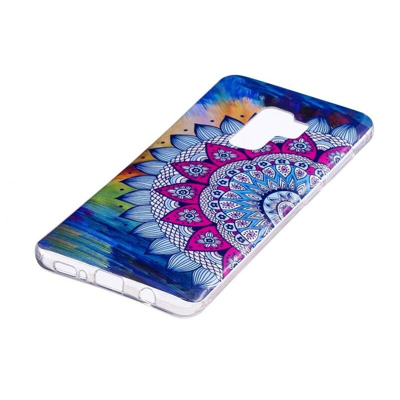 Deksel Til Samsung Galaxy S9 Fluorescerende Fargerik Mandala