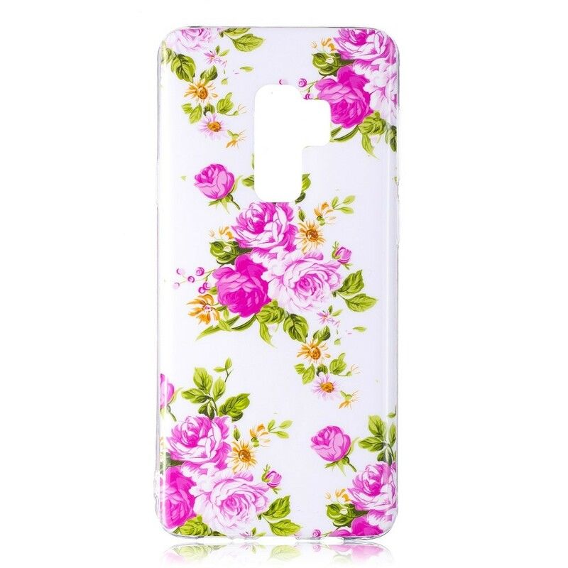 Deksel Til Samsung Galaxy S9 Fluorescerende Liberty-blomster