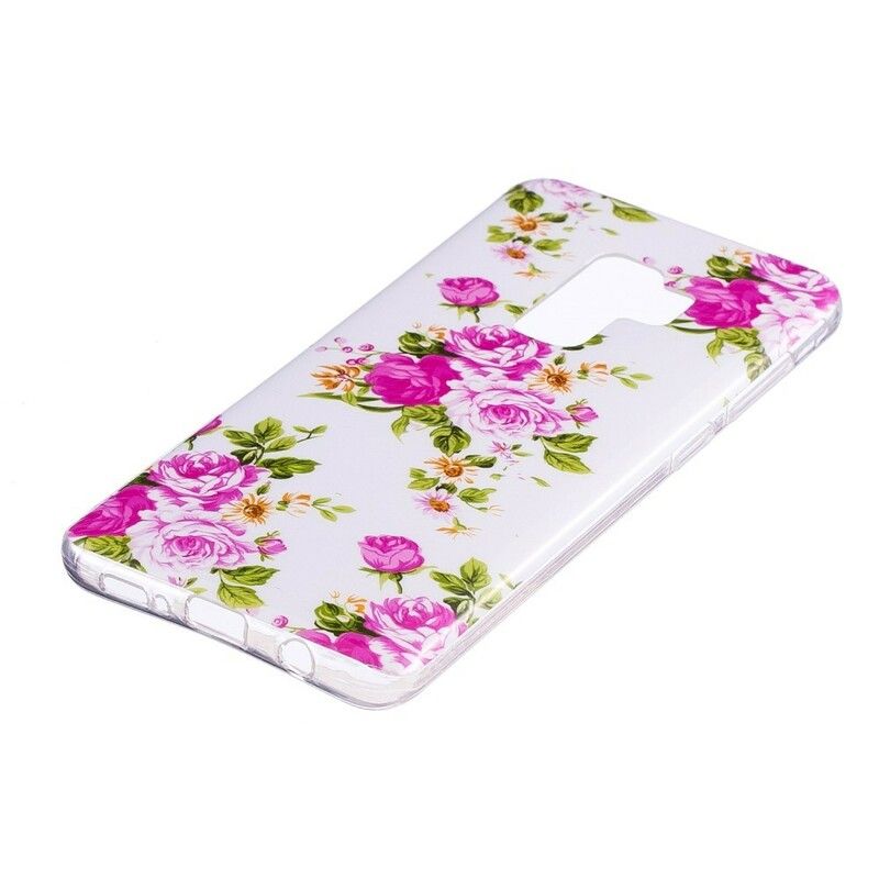 Deksel Til Samsung Galaxy S9 Fluorescerende Liberty-blomster