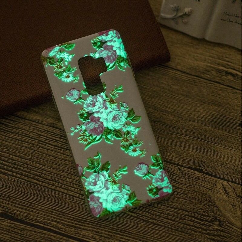 Deksel Til Samsung Galaxy S9 Fluorescerende Liberty-blomster