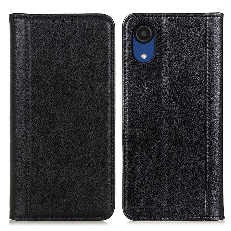 Beskyttelse Deksel Til Samsung Galaxy A03 Core Folio Deksel Elegance Split Litchi Leather