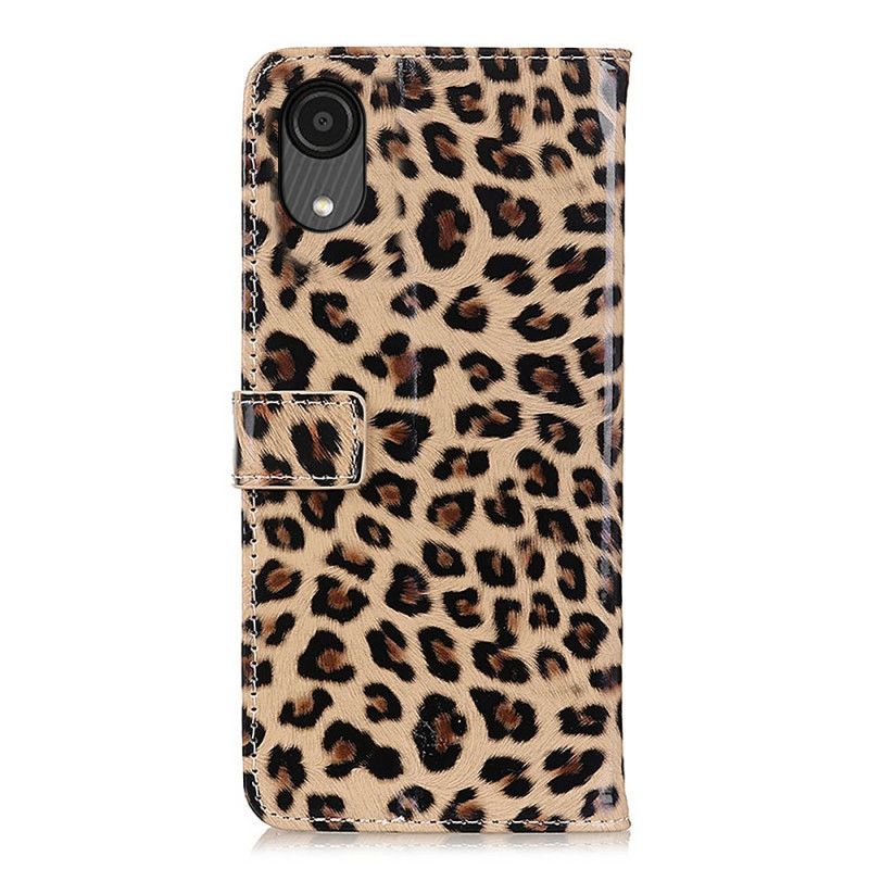 Folio Deksel Til Samsung Galaxy A03 Core Leopard