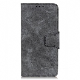 Folio Deksel Til Samsung Galaxy A03 Core Vintage Splittskinn