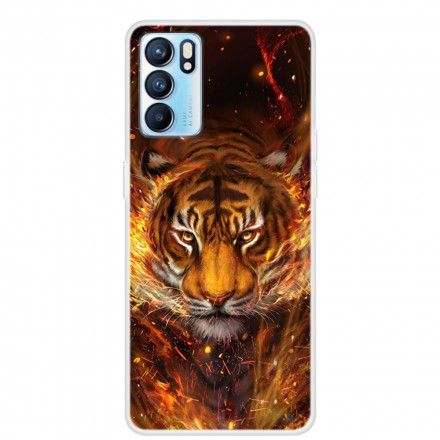 Deksel Til Oppo Reno 6 5G Fleksibel Tiger