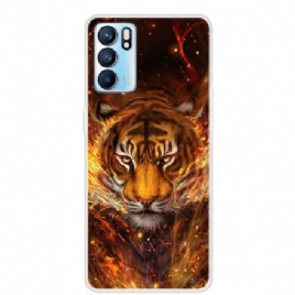 Deksel Til Oppo Reno 6 5G Fleksibel Tiger