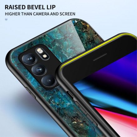 Deksel Til Oppo Reno 6 5G Premium Farger Herdet Glass