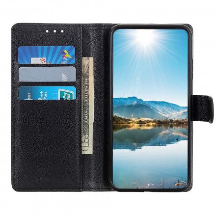 Folio Deksel Til Oppo Reno 6 5G Faux Leather Litchi