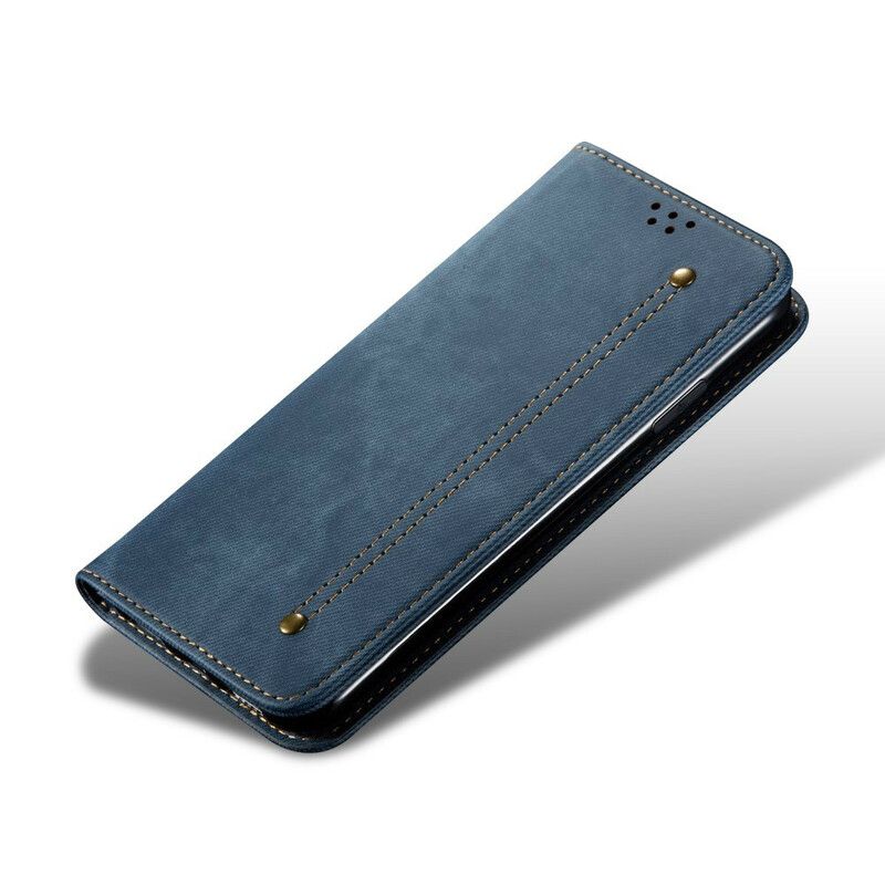 Beskyttelse Deksel Til Xiaomi Redmi Note 8T Folio Deksel Denimstoff