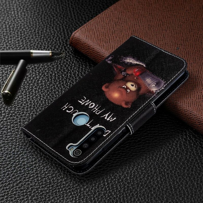 Folio Deksel Til Xiaomi Redmi Note 8T Farlig Bjørn