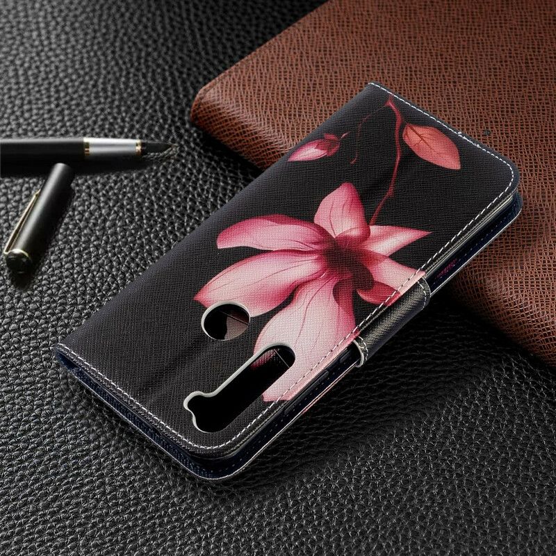 Folio Deksel Til Xiaomi Redmi Note 8T Rosa Blomst