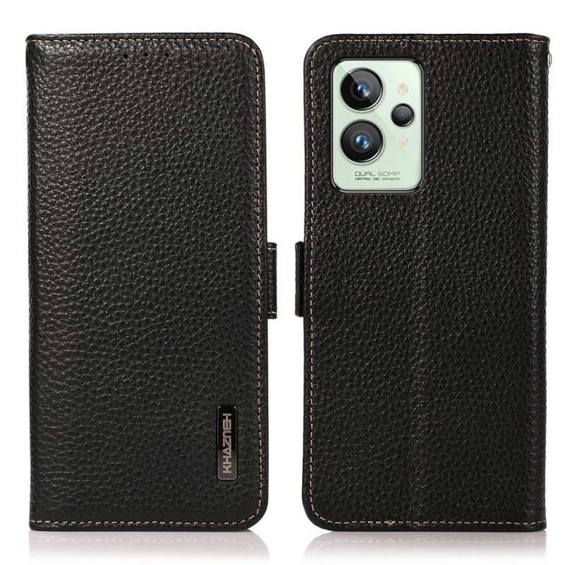 Lærdeksel Til Realme GT2 Pro Litchi Leather Khazneh Rfid