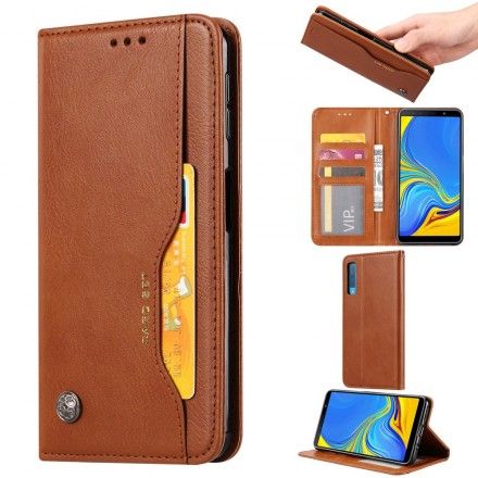 Beskyttelse Deksel Til Samsung Galaxy A50 Folio Deksel Faux Leather Card Holder