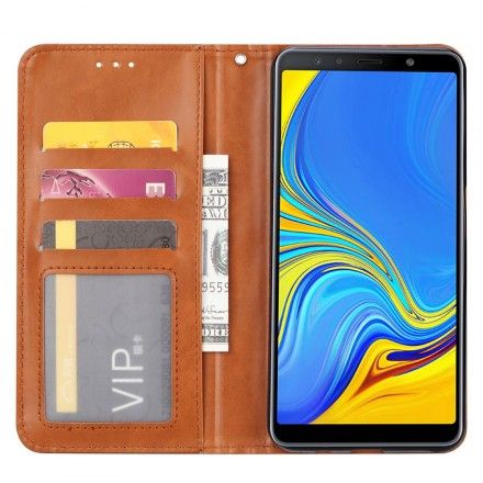 Beskyttelse Deksel Til Samsung Galaxy A50 Folio Deksel Faux Leather Card Holder