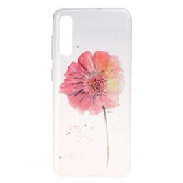 Deksel Til Samsung Galaxy A50 Sømløst Blomstermønster I Akvarell