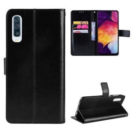 Lærdeksel Til Samsung Galaxy A50 Faux Leather Square