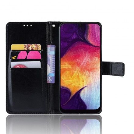 Lærdeksel Til Samsung Galaxy A50 Faux Leather Square