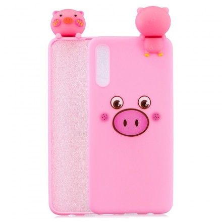 Mobildeksel Til Samsung Galaxy A50 Funny Pig 3d