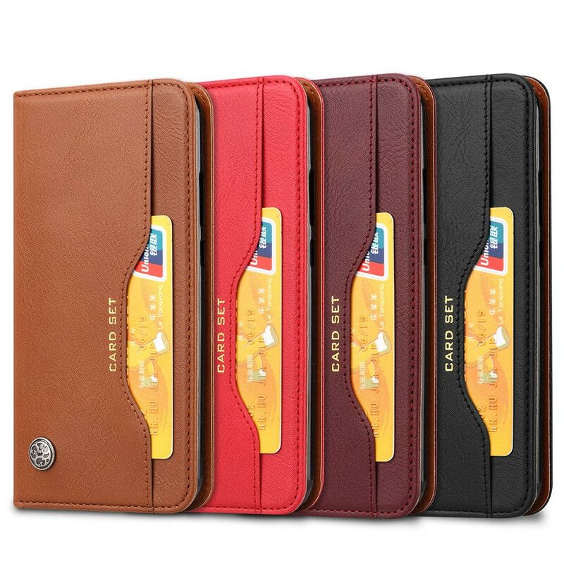 Beskyttelse Deksel Til Samsung Galaxy A20e Folio Deksel Faux Leather Card Holder