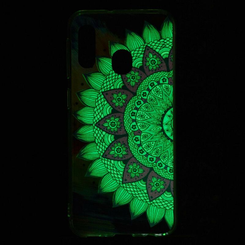 Deksel Til Samsung Galaxy A20e Fluorescerende Fargerik Mandala